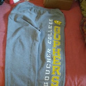 Jansport heavy cotton Goucher college sweat pants